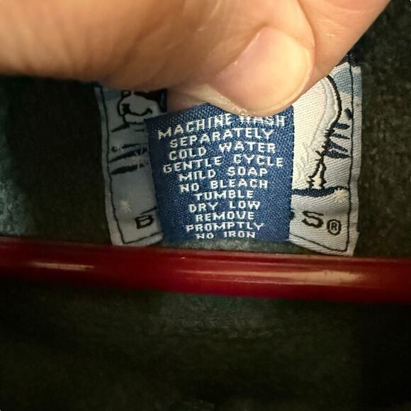 Vtg 90s Drive With the Big Dogs 1/4 Zip Fleece Sweater Large Outdoors Green Mens - Picture 4 of 10